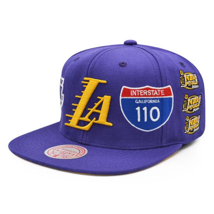 ミッチェル&ネス Mitchell & Ness 【 Los Angeles Lakers Nba Champ Patch Up Snapback Mens Purple 】 Lakers レイカーズ Snapback スナップバック バッグ メンズ Purple 紫・パープル|スニケス