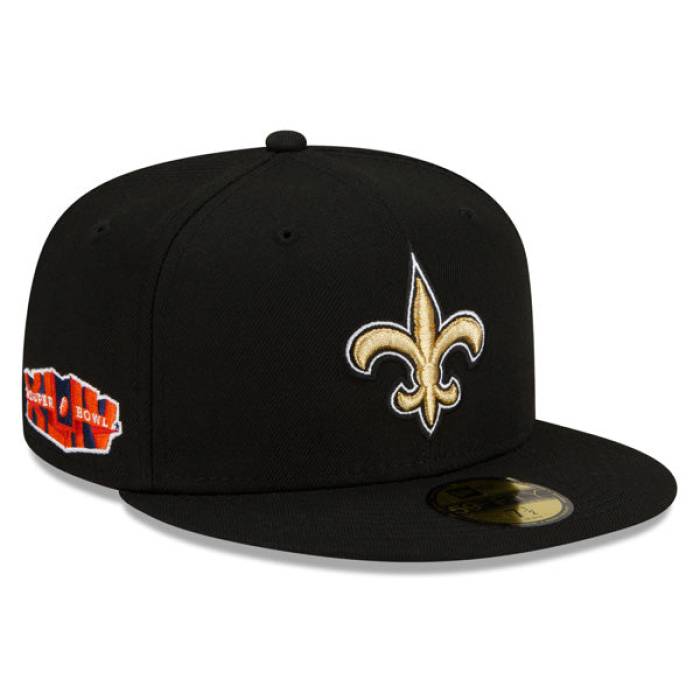 ニューエラ New Era 【 New Orleans Saints Super Bowl Xliv (44) Exclusive 59Fifty Fitted Hat Mens Black/Gold 】 セインツ メンズ 黒色 ブラック ゴールド|スニケス