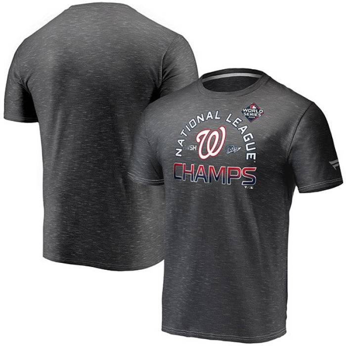 【★百貨店SALE★6/11真夜中2時迄】ファナティクス Fanatics 【 Washington Nationals  2019 National League Champions Locker Room T-Shirt Mens Gray 】 ワシントン州 ナショナルズ ティーシャツ メンズ gray 薄墨色・薄墨色・薄墨色