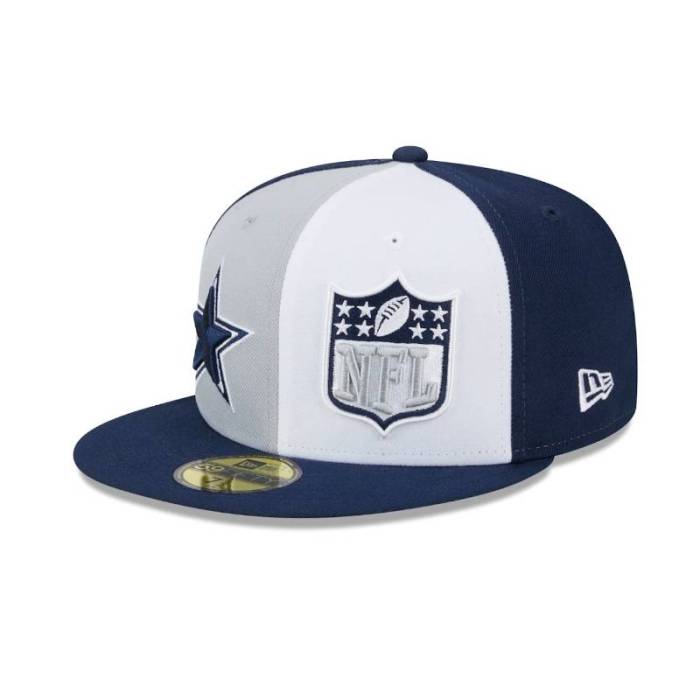 ニュー内鰓 New Era 【 Dallas Cowboys  Nfl 2023 On-Field 59Fifty Fitted Hat Mens Gray/Navy 】 ダラス カウボーイズ NFL メンズ gray 薄墨色・薄墨色・薄墨色 紺色 米国海軍