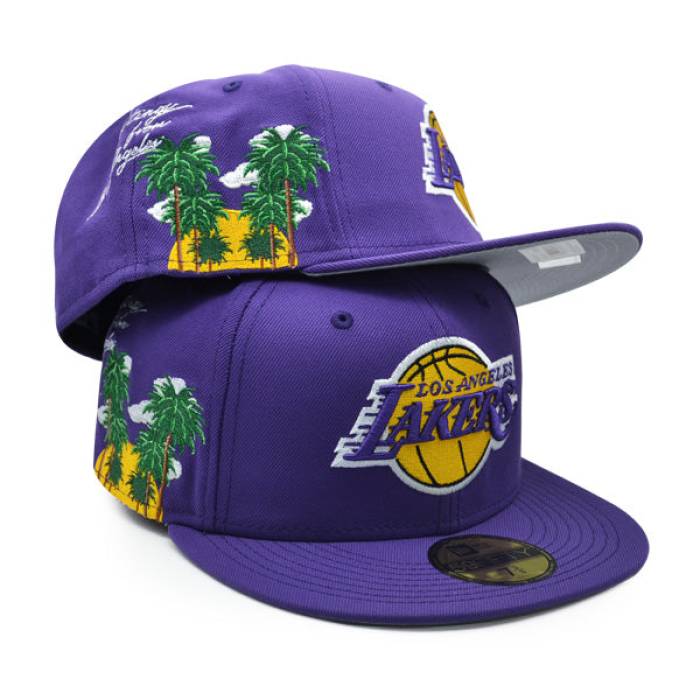 ニューエラ New Era 【 Los Angeles Lakers Exclusive Cloud Icon 59Fifty Fitted Hat Mens Purple 】 Lakers レイカーズ アイコン メンズ Purple 紫・パープル|スニケス