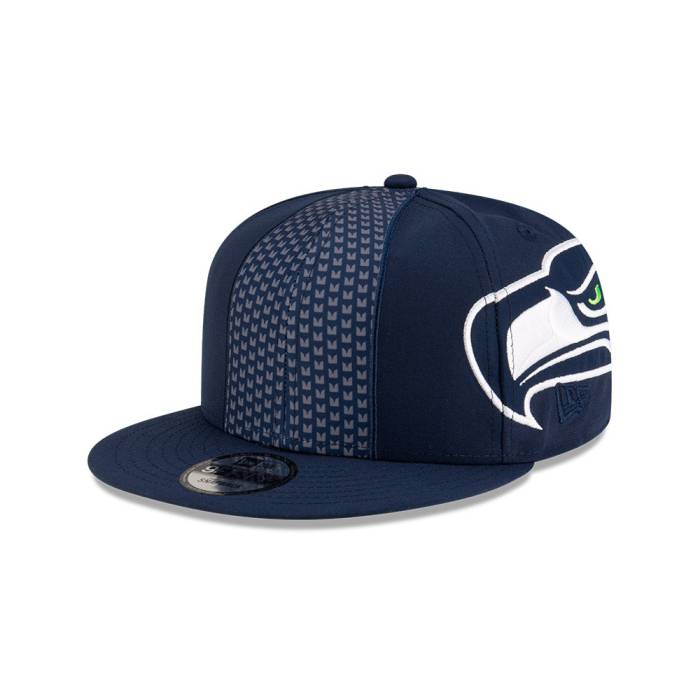 ニューエラ New Era 【 Seattle Seahawks Helmet 9Fifty Snapback Hat Mens Navy/Lime 】 シアトル シーホークス Helmet ヘルメット Snapback スナップバック バッグ メンズ 紺色 ネイビー ライム|スニケス