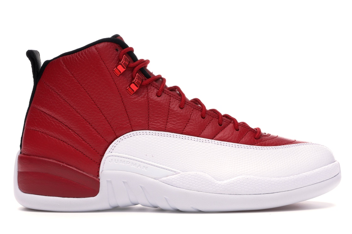 jordan 12s red and white
