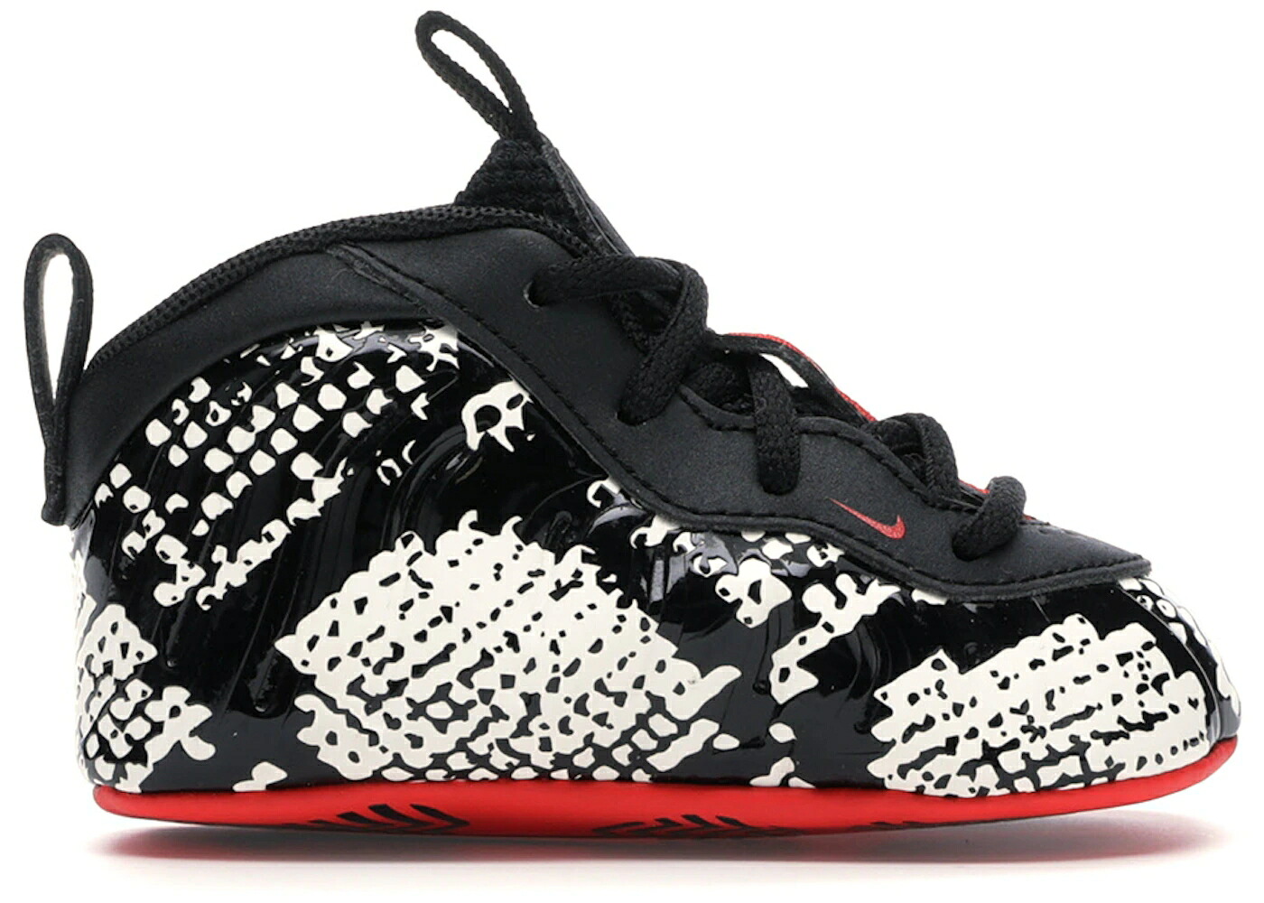 ナイキ フォームポジット 赤 レッド 黒色 ブラック エアフォームポジットワン ジュニア キッズ NIKE AIR FOAMPOSITE ONE ALBINO SNAKESKIN (I) / SAIL HABANERO RED BLACK ベビー マタニティ スニーカー