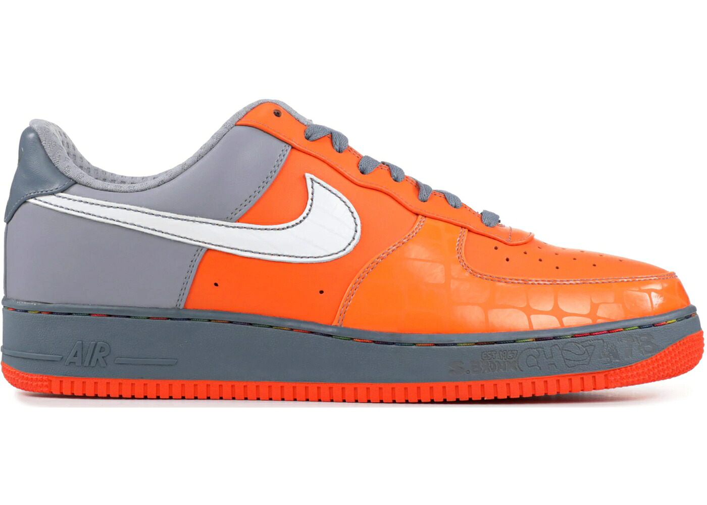ナイキ 橙 オレンジ 白色 ホワイト ステルス 青色 ブルー エアフォース GAUCHO'S スニーカー メンズ NIKE AIR FORCE 1 LOW GYM / ORANGE BLAZE WHITE STEALTH BLUE｜スニケス