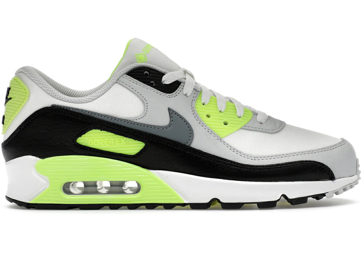 ナイキ マックス ゴアテックス 白色 ホワイト 黒色 ブラック クール 灰色 グレー エアマックス スニーカー メンズ NIKE AIR MAX 90 GORE-TEX SUMMIT WHITE VOLT BLACK COOL GREY / SUMMIT WHITE VOLT BLACK COOL