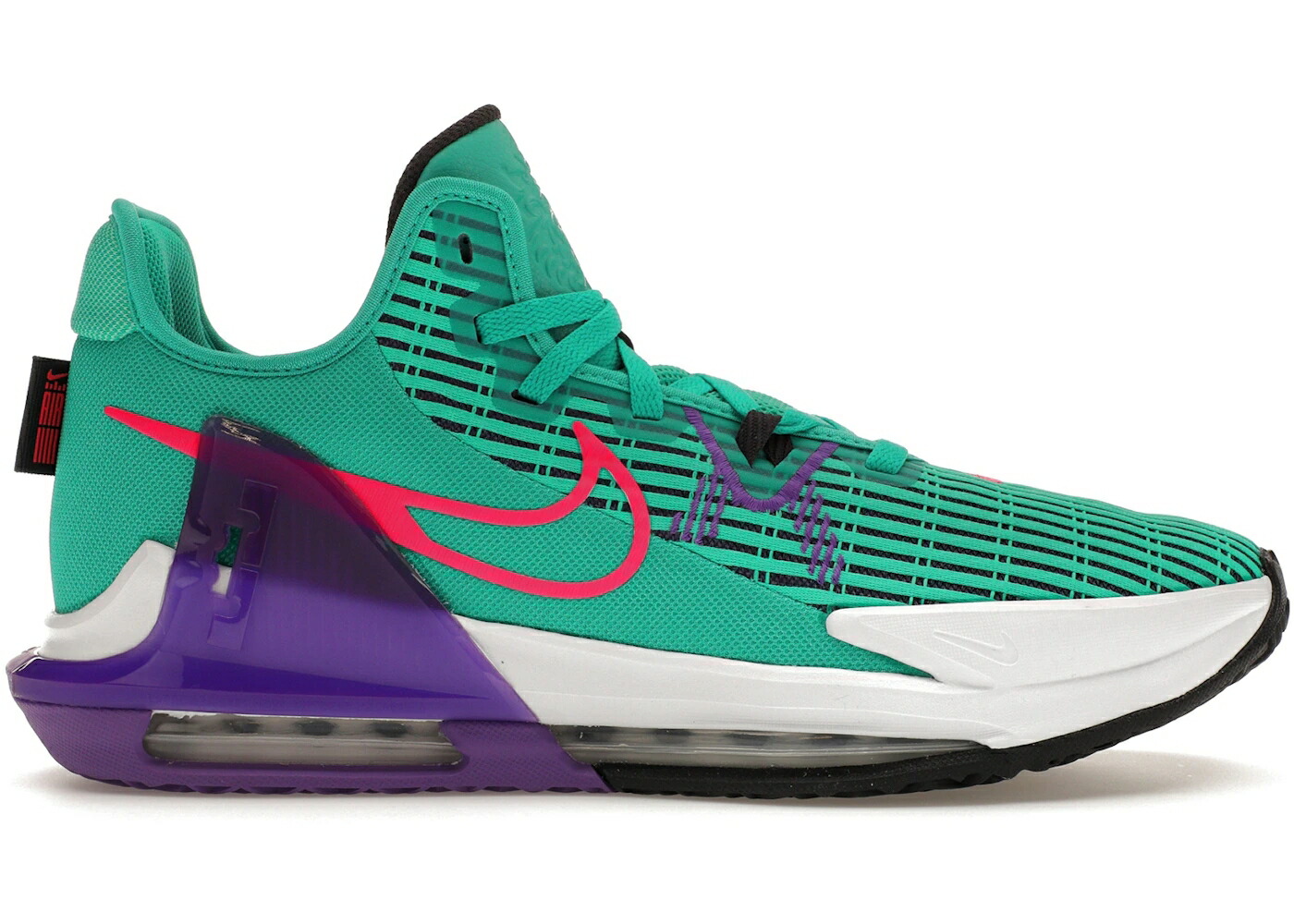 ナイキ レブロン ワイルド 白色 ホワイト ウィットネス スニーカー ユニセックス NIKE LEBRON WITNESS 6 CLEAR EMERALD WILD BERRY / CLEAR EMERALD WILD BERRY WHITE メンズ