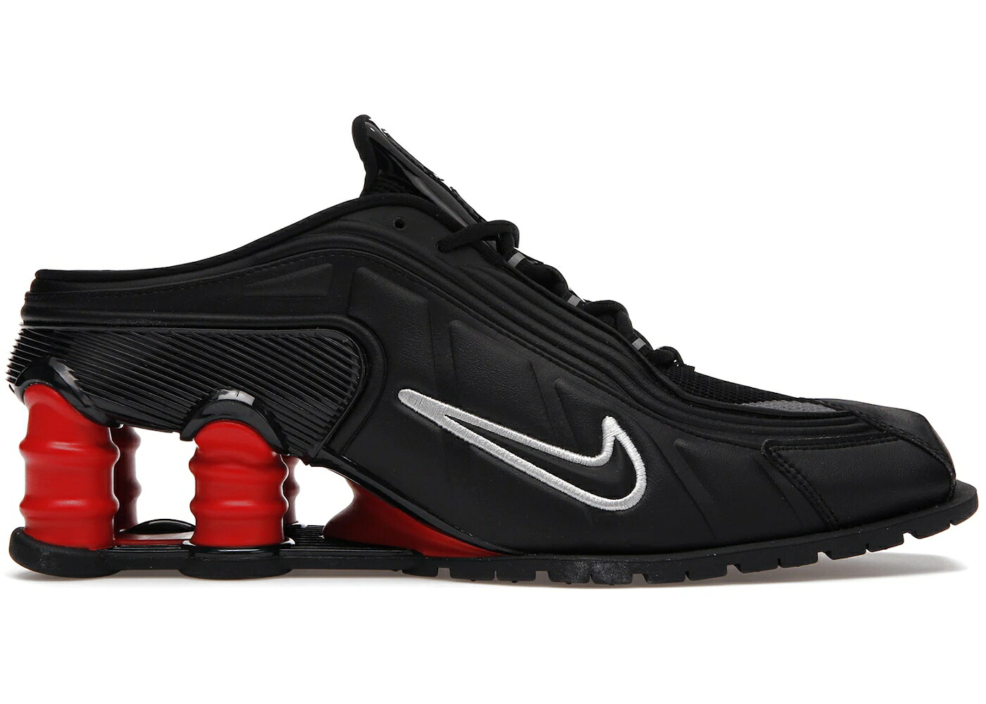 ナイキ ショックス ローズ 黒色 ブラック 銀色 シルバー 赤 レッド スニーカー ユニセックス NIKE SHOX MR4 MULE MARTINE ROSE BLACK / BLACK METALLIC SILVER COMET RED メンズ