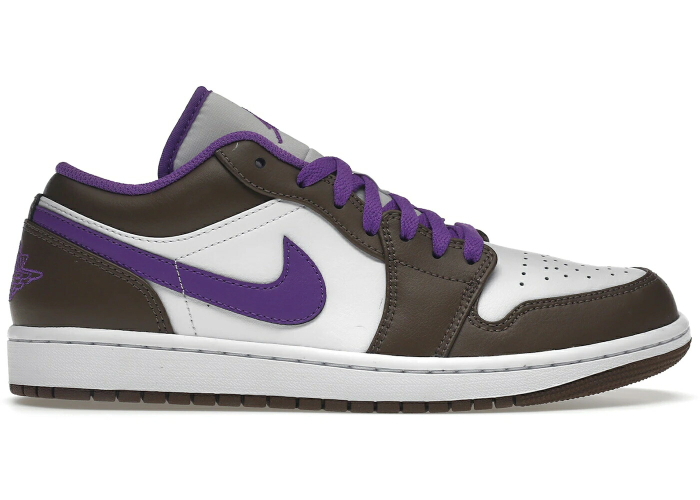 ナイキ ジョーダン 紫 パープル ワイルド 白色 ホワイト スニーカー メンズ JORDAN 1 LOW PURPLE MOCHA / PALOMINO WILD BERRY WHITE