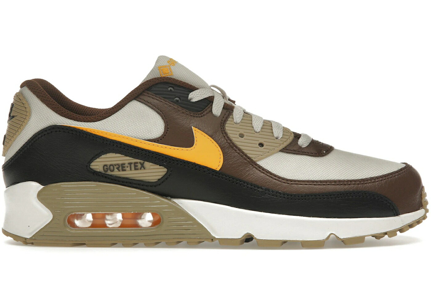 ナイキ マックス ゴアテックス カーキ 黒色 ブラック エアマックス スニーカー メンズ NIKE AIR MAX 90 GORE-TEX WINTERIZED CACAO WOW / CACAO WOW KHAKI BLACK LIGHT