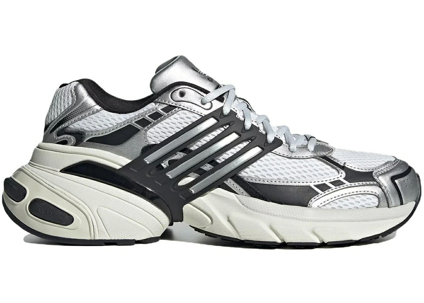アディダス 白色 ホワイト 黒色 ブラック 銀色 シルバー コア スニーカー メンズ ADIDAS ADISTAR XLG WHITE BLACK SILVER / CORE BLACK METALLIC SILVER OFF