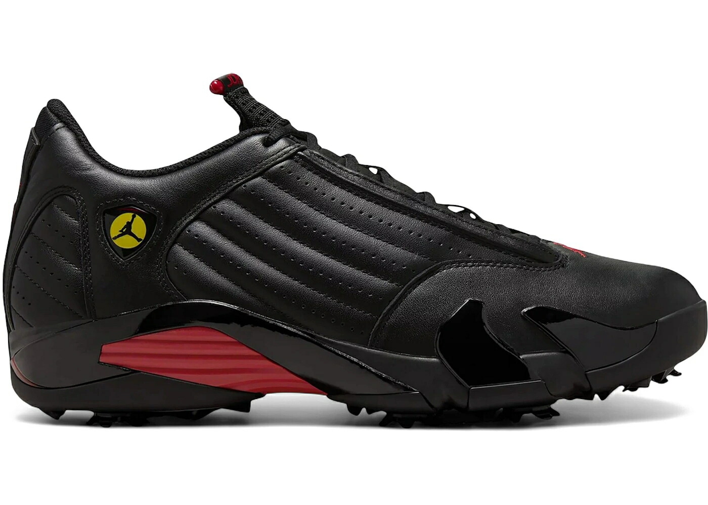 ナイキ ジョーダン ゴルフ 黒色 ブラック 赤 レッド スニーカー メンズ JORDAN 14 RETRO GOLF LAST SHOT / BLACK VARSITY RED