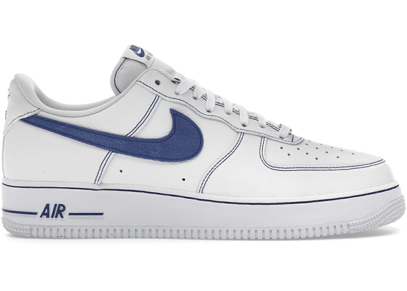 ナイキ 白色 ホワイト ディープ 青色 ブルー エアフォース 07 スニーカー メンズ NIKE AIR FORCE 1 LOW LV8 WHITE DEEP ROYAL BLUE / WHITE DEEP ROYAL BLUE
