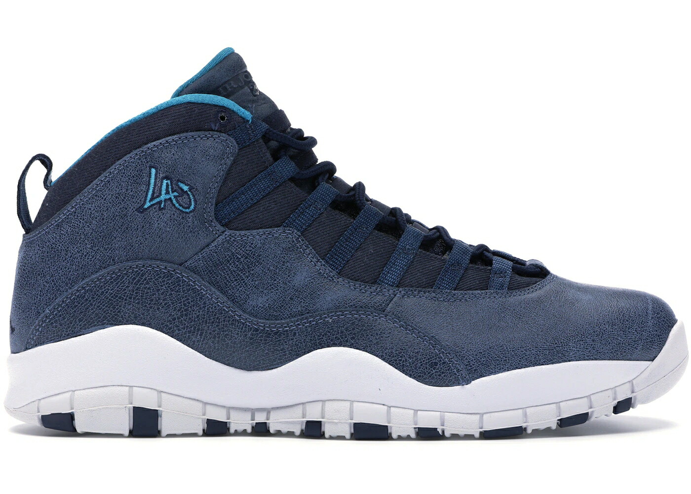 ナイキ ジョーダン 青み 青色 天使の都市 スニーカー メンズ JORDAN 10 RETRO LOS ANGELES / OCEAN FOG BLUE LAGOON MIDNIGHT