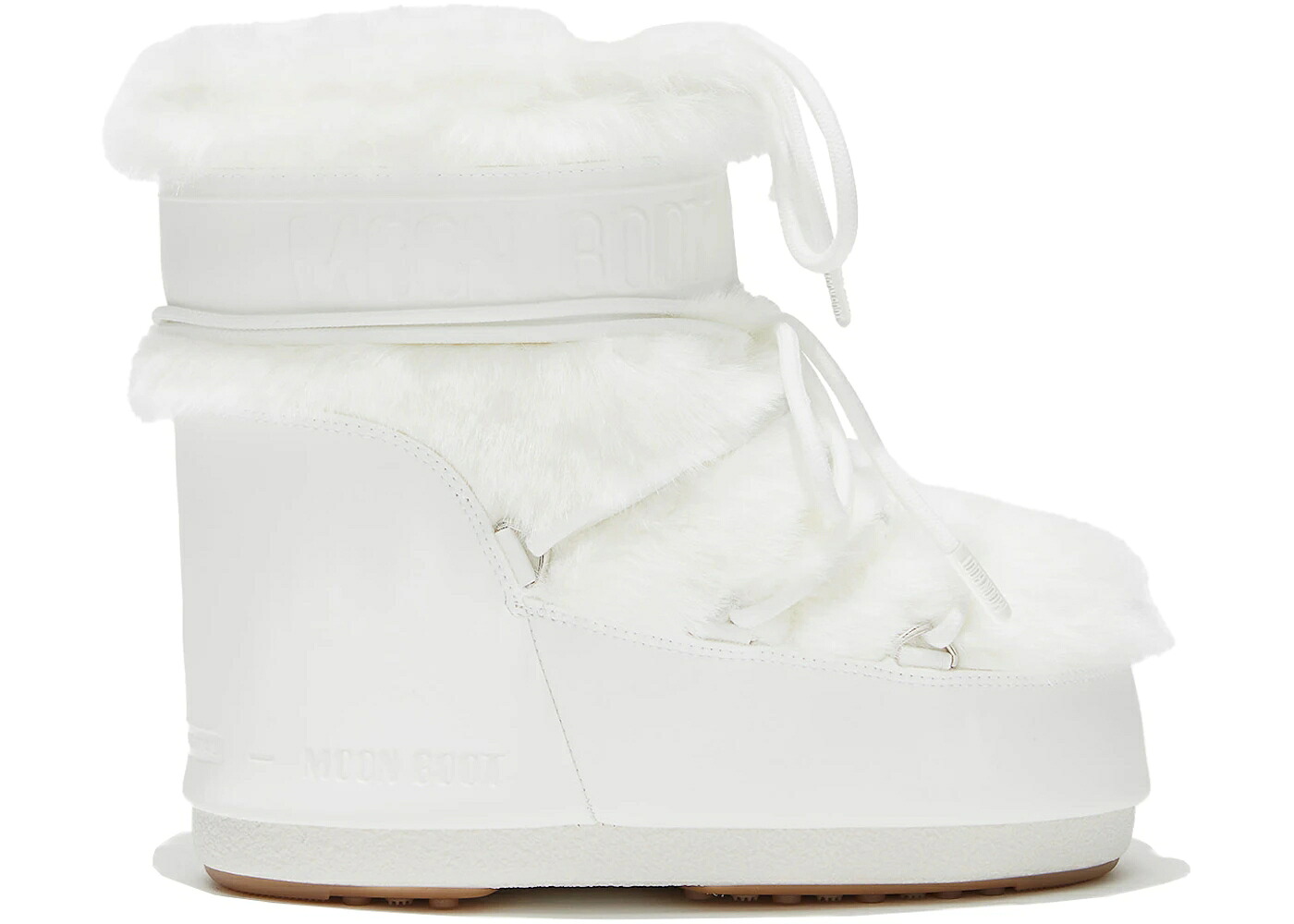 ムーンブーツ ブーツ アイコン 白色 ホワイト スニーカー ユニセックス MOON BOOT MOON BOOT ICON FAUX-FUR LOW WHITE / メンズ|スニケス