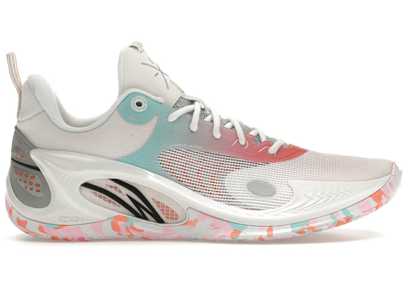 リーニン ウェイド 白色 ホワイト スニーカー メンズ LI-NING WAY OF WADE 808 3 FAMILY LOVE / WHITE MULTI