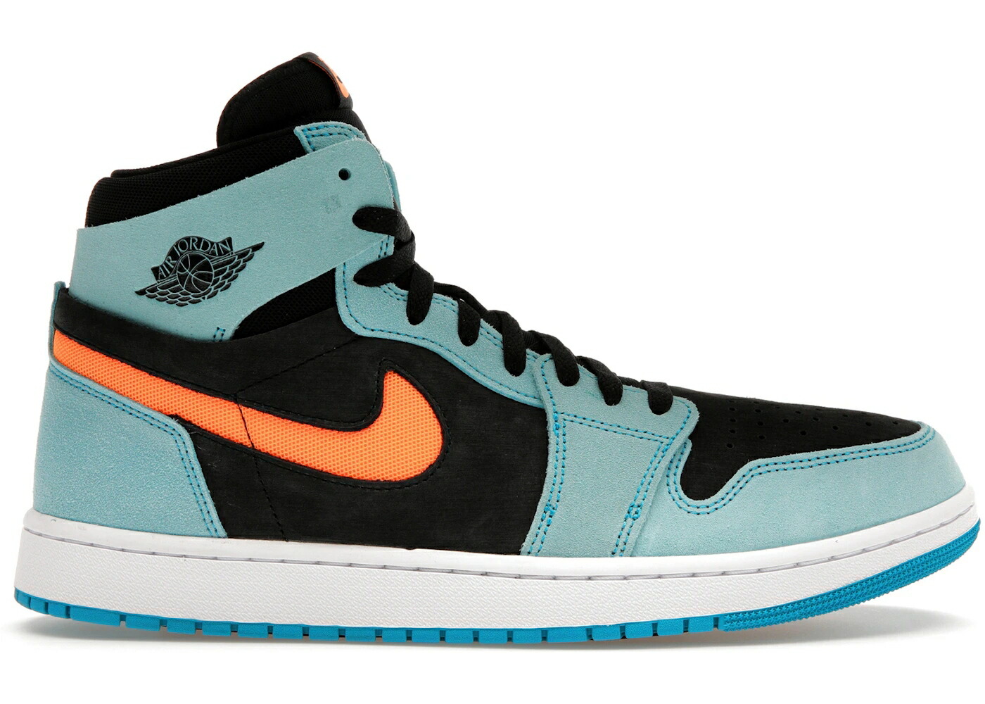 ナイキ ジョーダン ズーム アクア スニーカー ユニセックス JORDAN 1 ZOOM CMFT 2 BLEACHED AQUA BRIGHT CITRUS / BLEACHED AQUA BRIGHT CITRUS メンズ