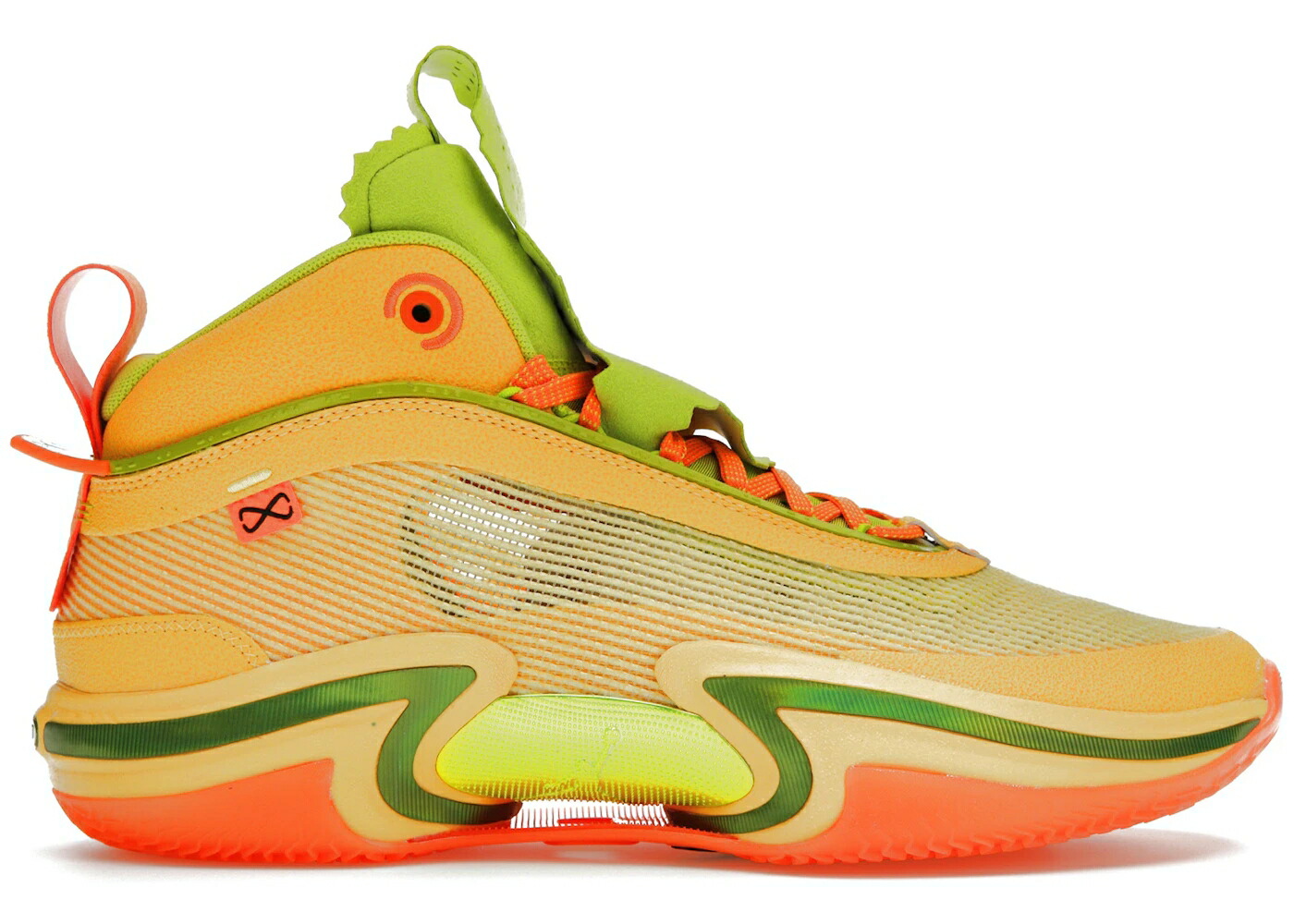 ナイキ ジョーダン 緑 グリーン スニーカー メンズ JORDAN 36 TACO JAY / CITRON PULSE ATOMIC GREEN CONE