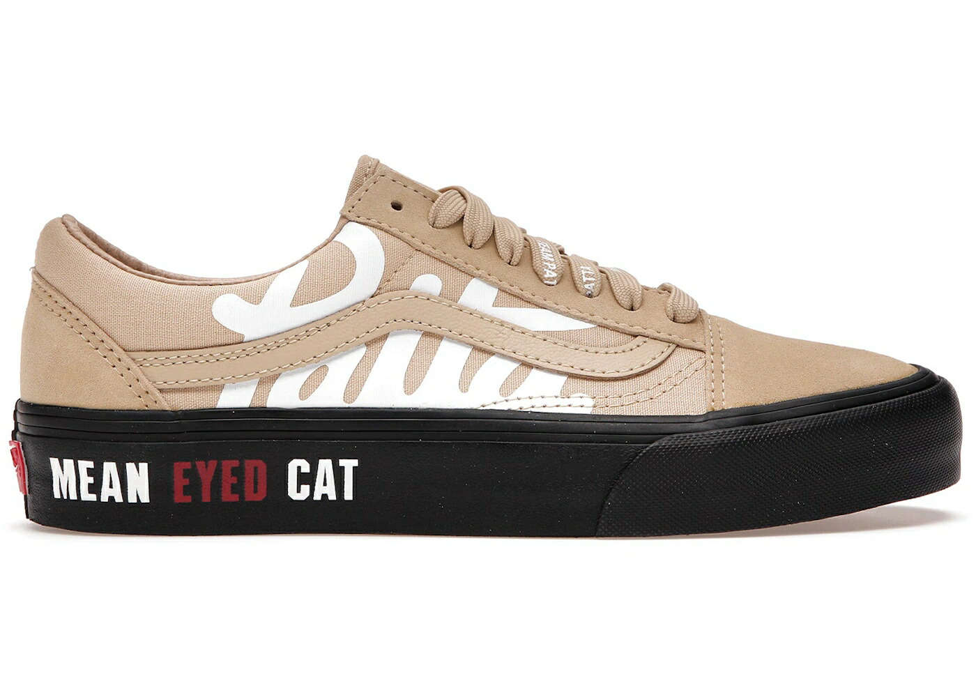 ヴァンズ バンズ 黒いこと 黒いこと 年寄りの学院 スニーカー メンズ VANS UA OLD SKOOL VLT LX PATTA MEAN EYED CAT ALMOND BUFF / ALMOND BUFF BLACK