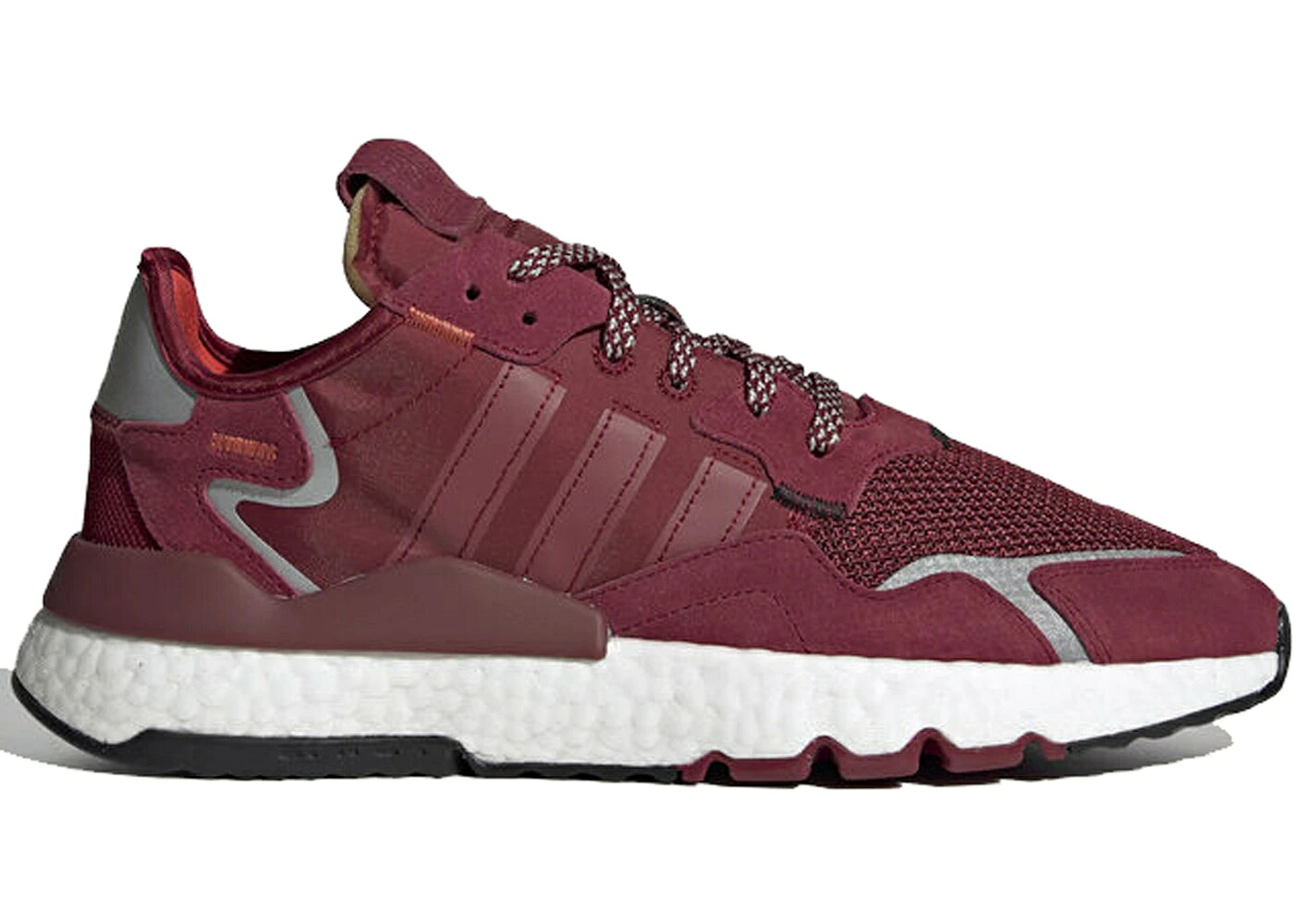 アディダス ジョガーパンツ ワイン色 バーガンディー スニーカー メンズ ADIDAS NITE JOGGER 3M COLLEGIATE BURGUNDY / COLLEGIATE BURGUNDY COLLEGIATE｜スニケス 42,540円