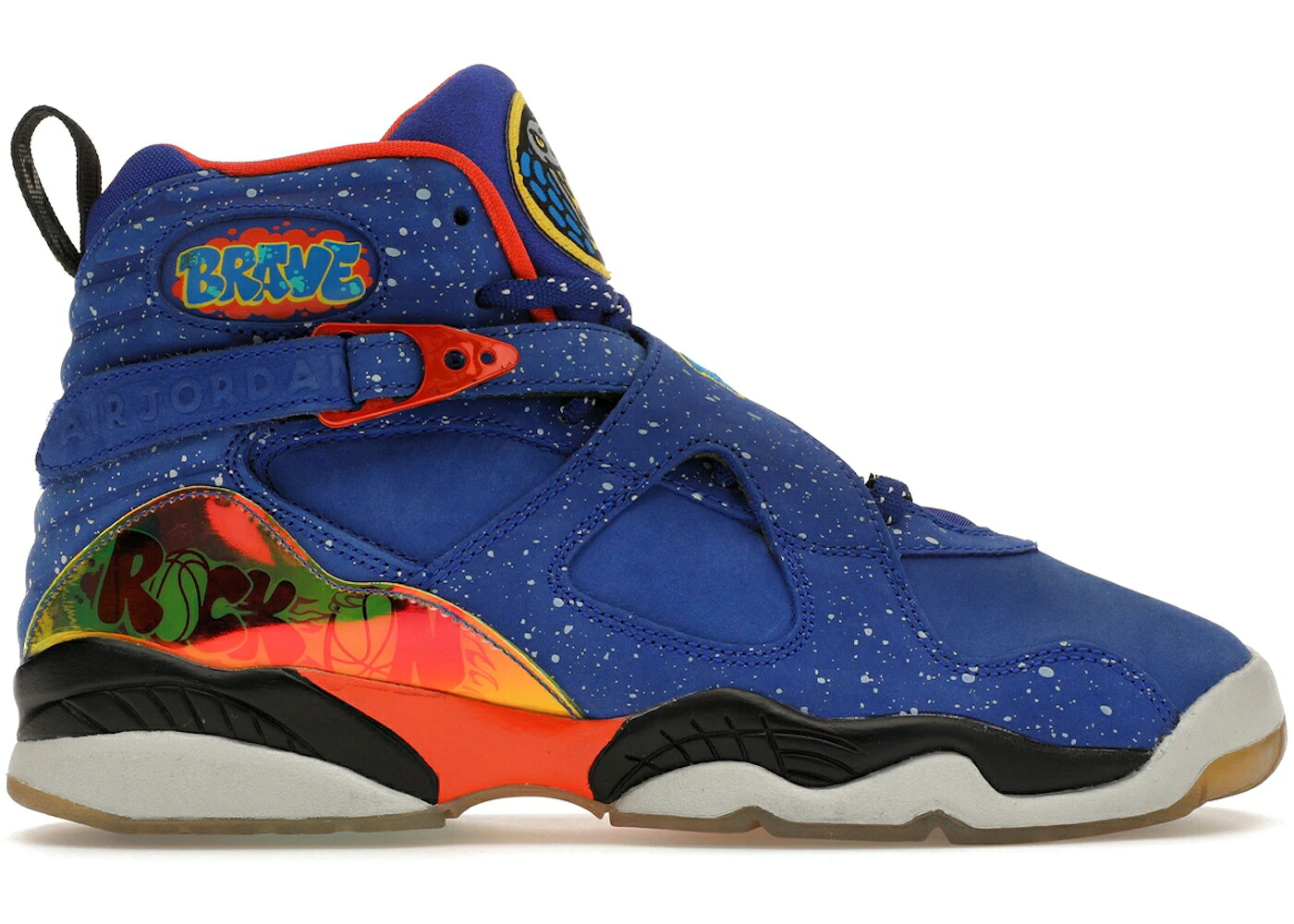 ナイキ ジョーダン 青色 ブルー 橙 オレンジ 黒色 ブラック ジュニア キッズ JORDAN 8 RETRO DOERNBECHER (GS) / HYPER BLUE ELECTRO ORANGE BLACK ベビー マタニティ スニーカー｜スニケス