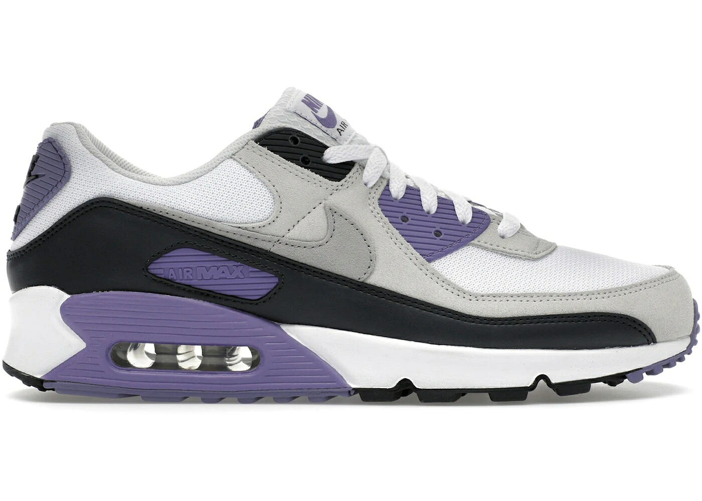 ナイキ マックス 白色 ホワイト 灰色 グレー エアマックス スニーカー メンズ NIKE AIR MAX 90 WHITE DUSTY AMETHYST PHOTON DUST LIGHT SMOKE GREY / WHITE DUSTY AMETHYST PHOTON DUST|スニケス