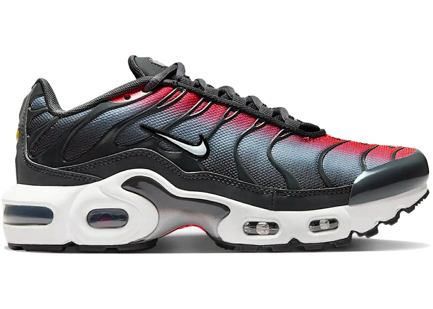 ナイキ マックス クリムゾン エアマックスプラス ジュニア キッズ NIKE AIR MAX PLUS BRIGHT CRIMSON ANTHRACITE (GS) / BRIGHT CRIMSON ANTHRACITE WOLF ベビー マタニティ スニーカー