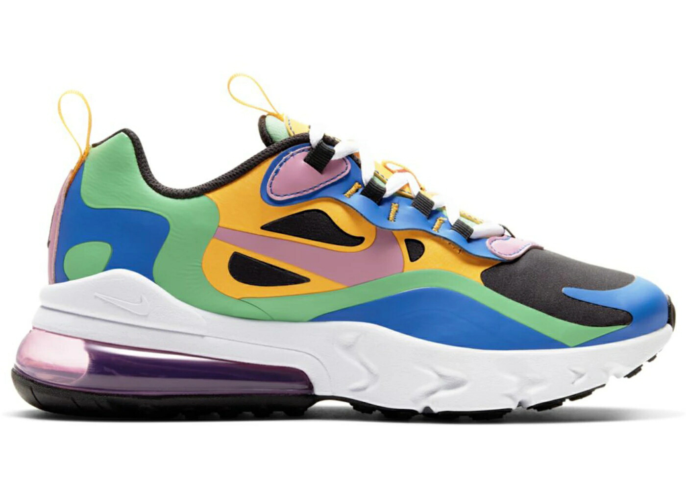 ナイキ マックス リアクト 神通力 ゴールド エア湖マックス 御坊っちゃん キッズ NIKE AIR MAX 270 REACT MAGIC FLAMINGO (GS) / OFF NOIR UNIVERSITY GOLD SOAR もの言う花 マタニティ スニーカー