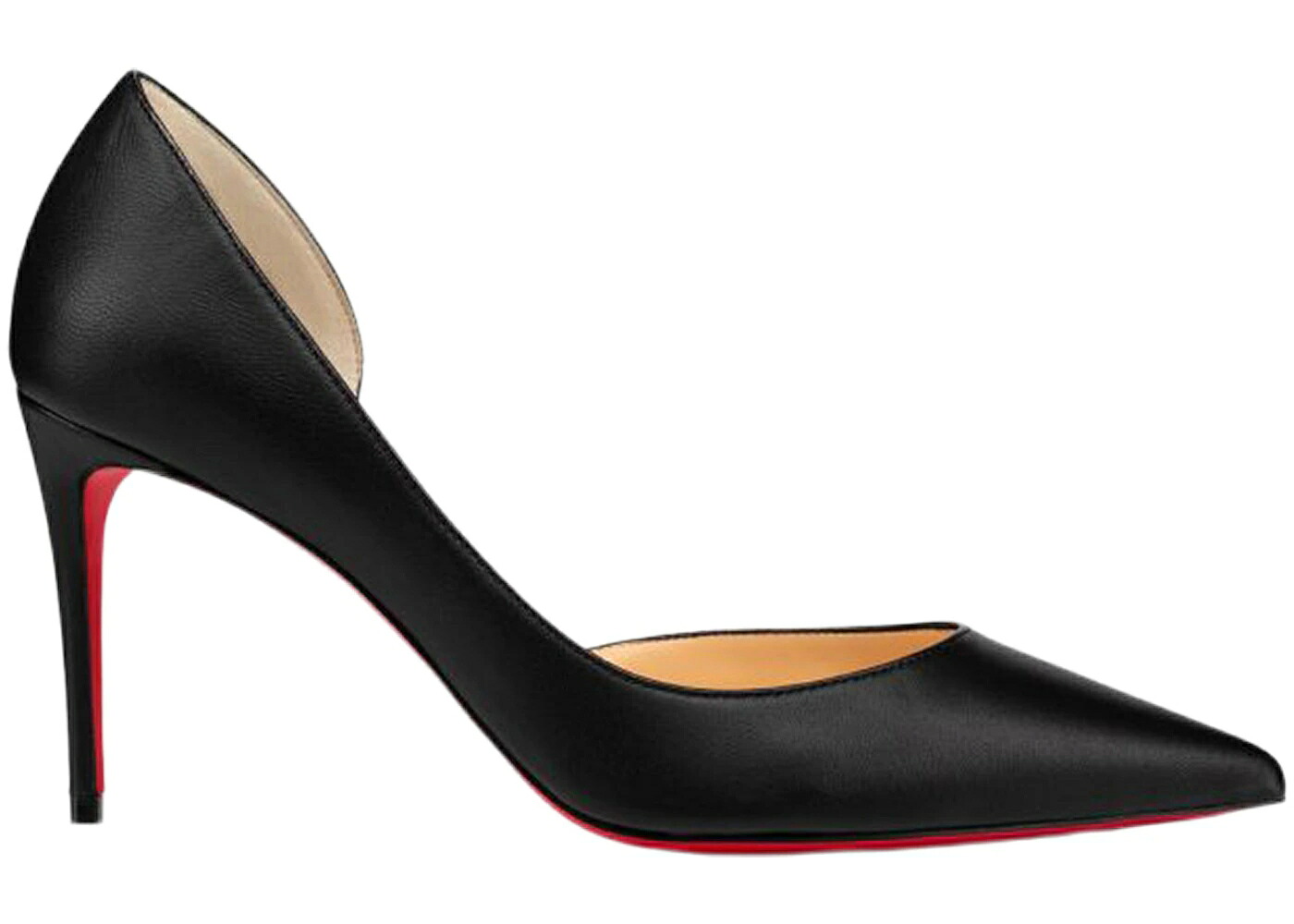 クリスチャンルブタン 揚水機 黒いこと 黒いこと なめし革 赤 赤いこと スニーカー レディース CHRISTIAN LOUBOUTIN CHRISTIAN LOUBOUTIN IRIZA 85MM PUMP BLACK NAPPA LEATHER / BLACK RED