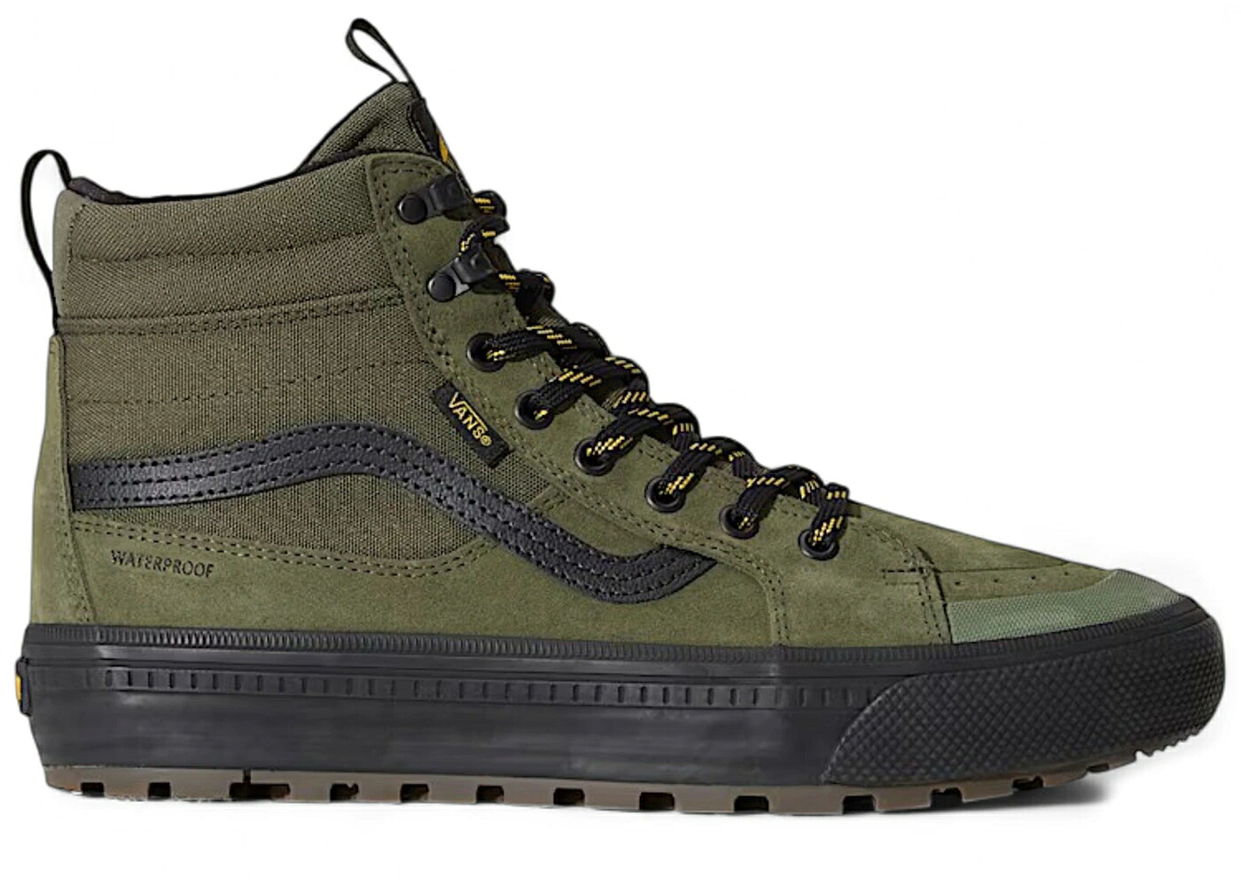 ヴァンズ バンズ スケートハイ 緑 グリーン 黒色 ブラック スニーカー メンズ VANS SK8-HI WATERPROOF GREEN BLACK / GREEN BLACK