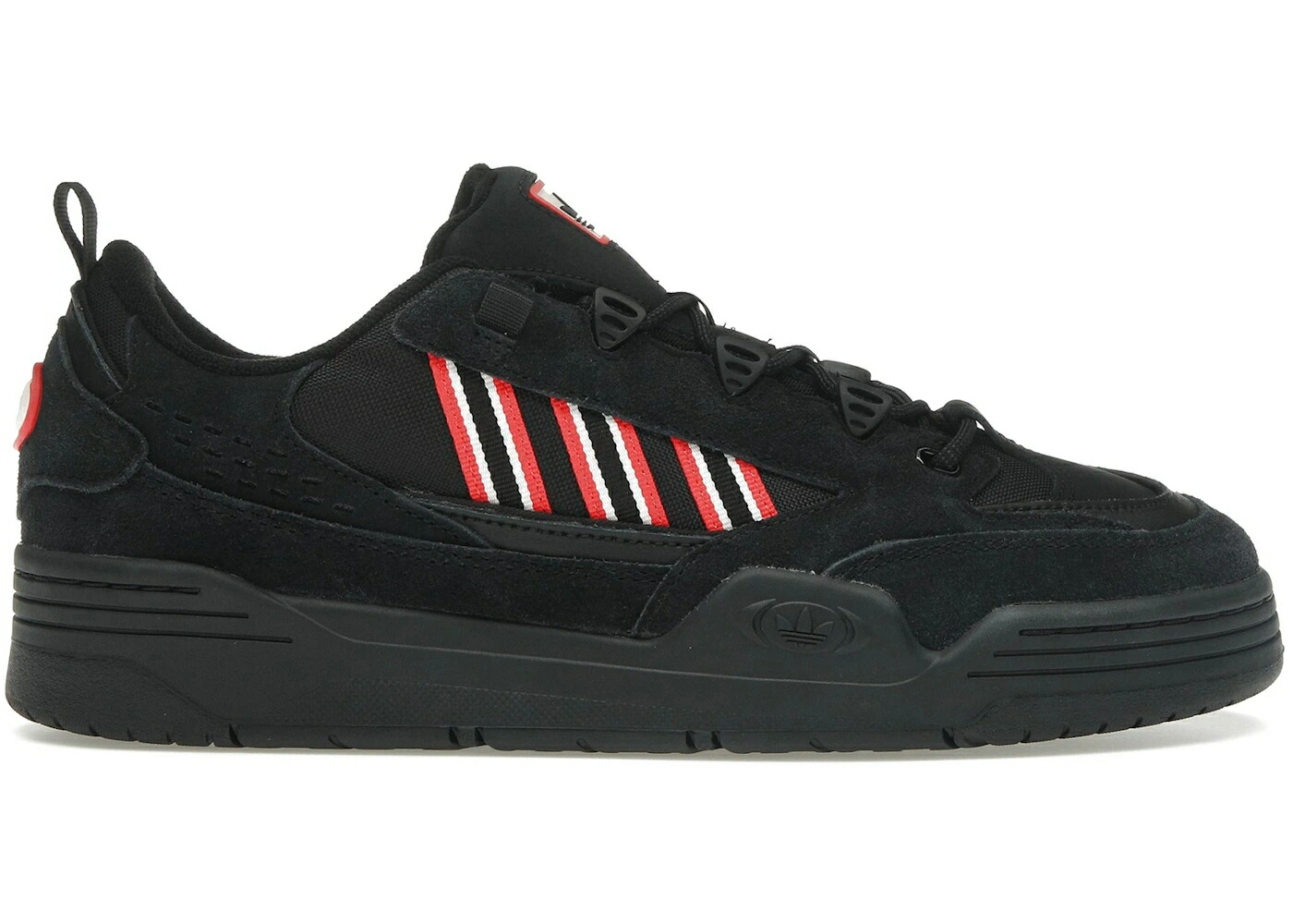 アディダス コア 黒色 ブラック 赤 レッド スニーカー メンズ ADIDAS ADI2000 CORE BLACK BRIGHT RED / CORE BLACK CORE BLACK BRIGHT RED