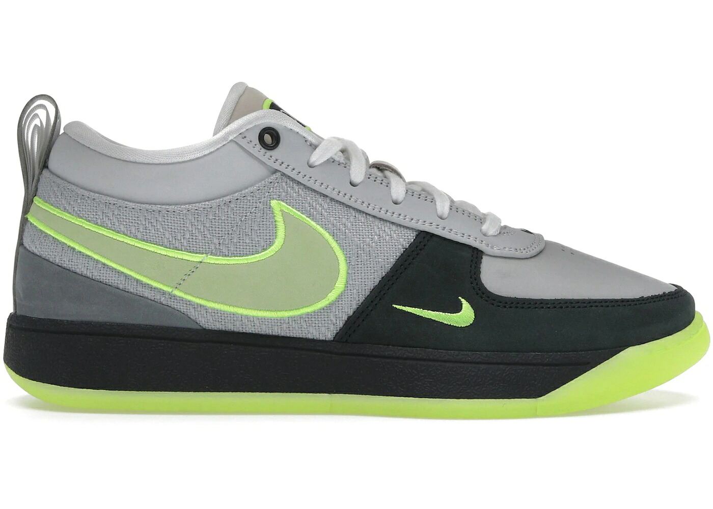 ナイキ 薄墨色 薄墨色 黒いこと 黒いこと スニーカー メンズ NIKE BOOK 1 NEON 95 / LIGHT SMOKE GREY VOLT BLACK