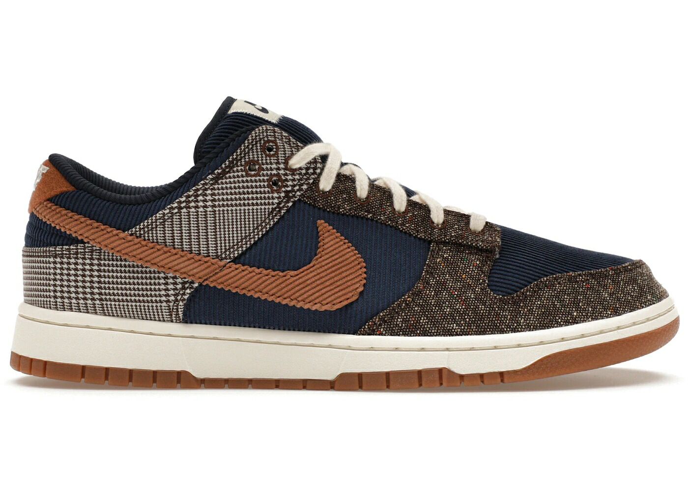 ナイキ ダンク 紺色 米国海軍 コール天 赤銅色 赤銅色 ダンクロー スニーカー メンズ NIKE DUNK LOW TWEED MIDNIGHT NAVY CORDUROY / MIDNIGHT NAVY ALE BROWN PALE