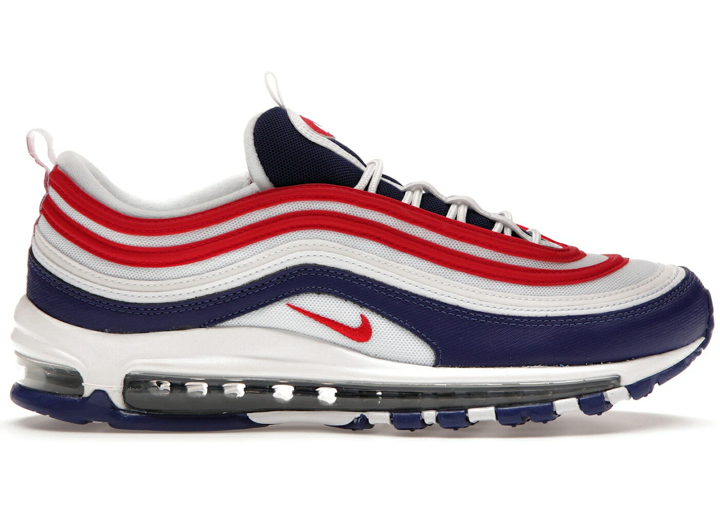 ナイキ マックス 白色 ホワイト 赤 レッド エアマックス スニーカー メンズ NIKE AIR MAX 97 USA (2020) / WHITE OBSIDIAN UNIVERSITY RED