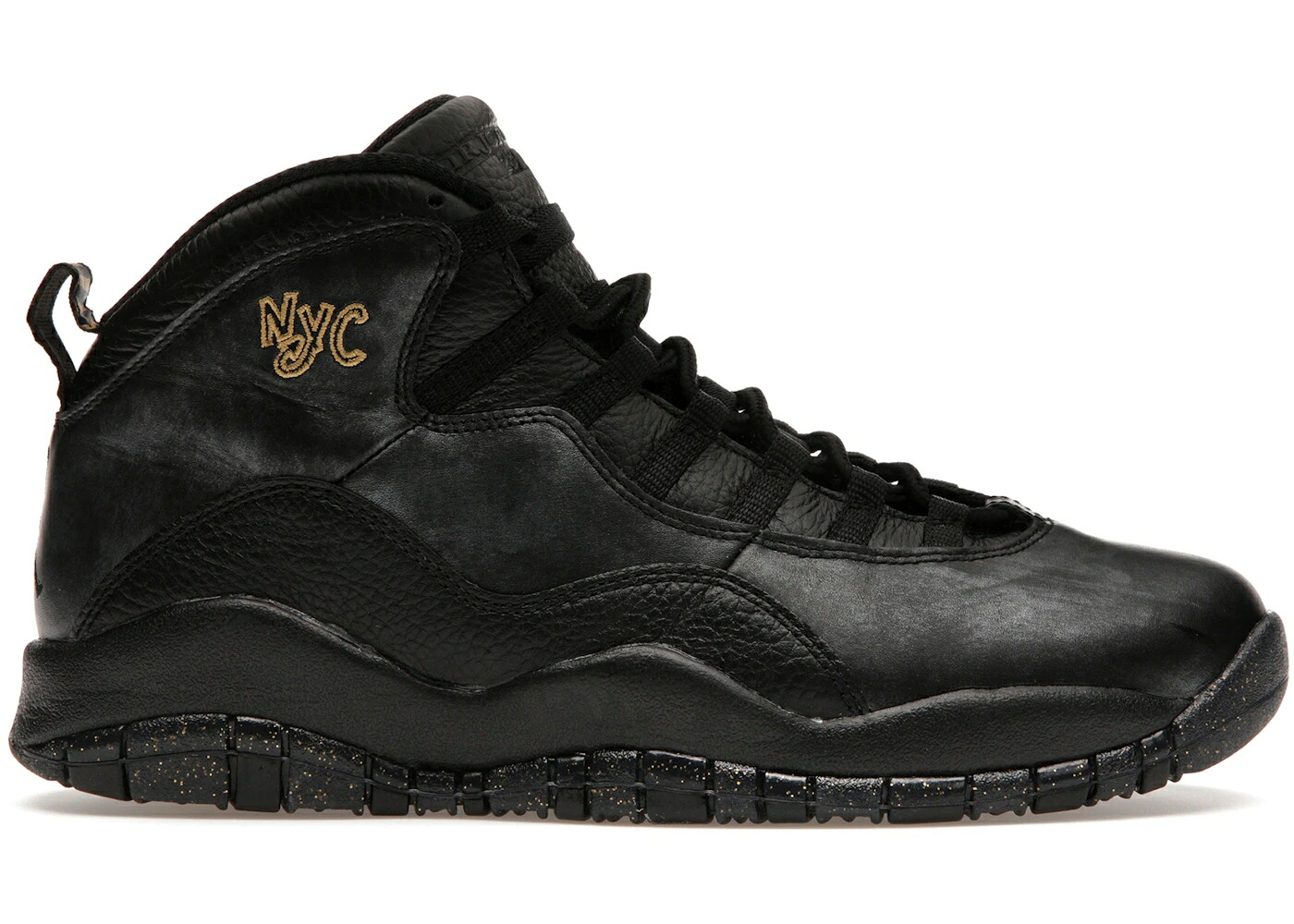 ナイキ ジョーダン シティ 黒色 ブラック 灰色 グレー ゴールド ニューヨーク スニーカー メンズ JORDAN 10 RETRO NEW YORK CITY (2016) / BLACK DARK GREY METALLIC GOLD|スニケス
