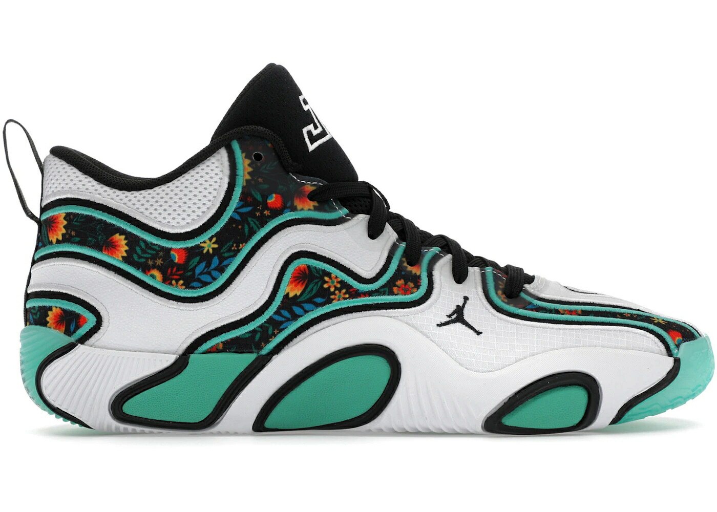 ナイキ ジョーダン 白色 ホワイト 黒色 ブラック 緑 グリーン スニーカー メンズ JORDAN TATUM 3 WELCOME TO THE GARDEN ALTERNATE / WHITE BLACK KINETIC GREEN
