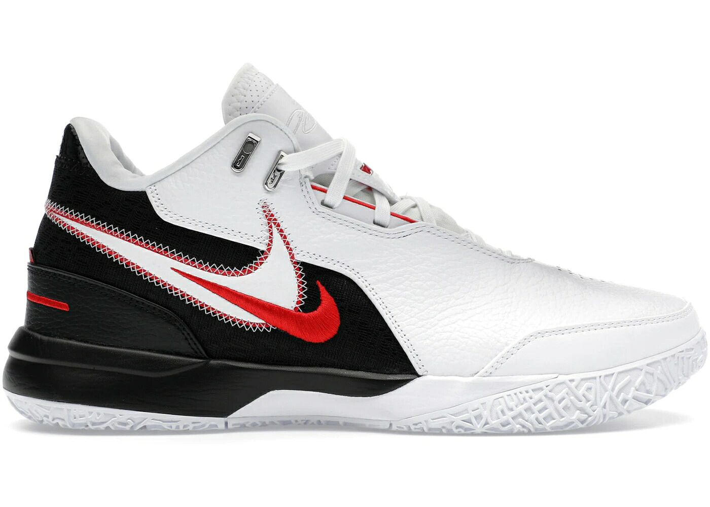 ナイキ ズーム レブロン ゲーム 白色 ホワイト 黒色 ブラック 赤 レッド スニーカー メンズ NIKE ZOOM LEBRON NXXT GEN AMPD FIRST GAME / WHITE BLACK UNIVERSITY RED|スニケス