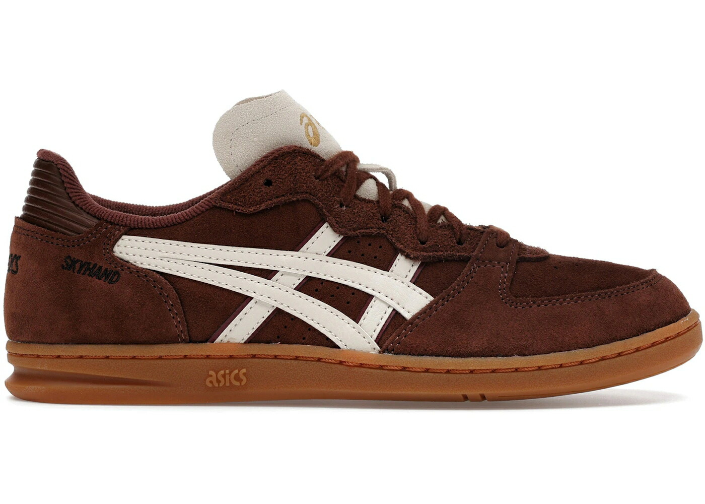 アシックス 茶色 ブラウン スニーカー メンズ ASICS SKYHAND OG REDDISH BROWN OATMEAL / REDDISH BROWN OATMEAL