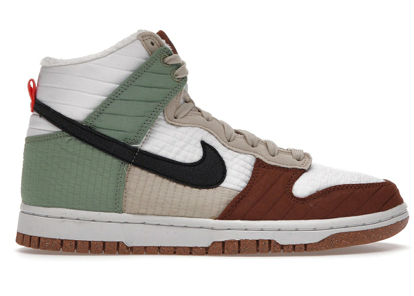 ナイキ ダンク ハイ 白色 ホワイト 黒色 ブラック 緑 グリーン ダンクハイ WOMEN スニーカー レディース NIKE DUNK HIGH NEXT NATURE SUMMIT WHITE (WOMEN) / SUMMIT WHITE BLACK OIL GREEN