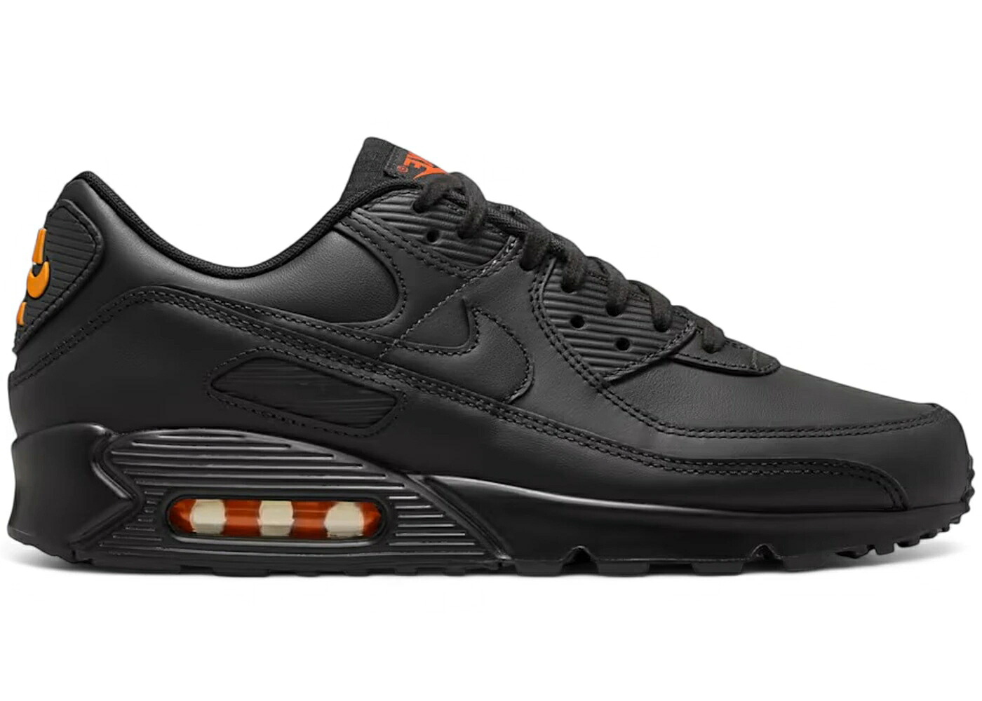 ナイキ マックス 黒いこと 黒いこと 橙 オレンジ色 エア湖マックス スニーカー メンズ NIKE AIR MAX 90 BLACK SAFETY ORANGE / BLACK SAFETY ORANGE BLACK
