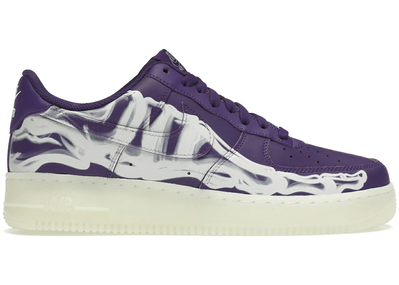 ナイキ 紫 パープル 厚地の外套 白いこと 白いこと 空軍 \u002707 スニーカー メンズ NIKE AIR FORCE 1 LOW QS PURPLE SKELETON HALLOWEEN (2021) / COURT PURPLE COURT PURPLE WHITE