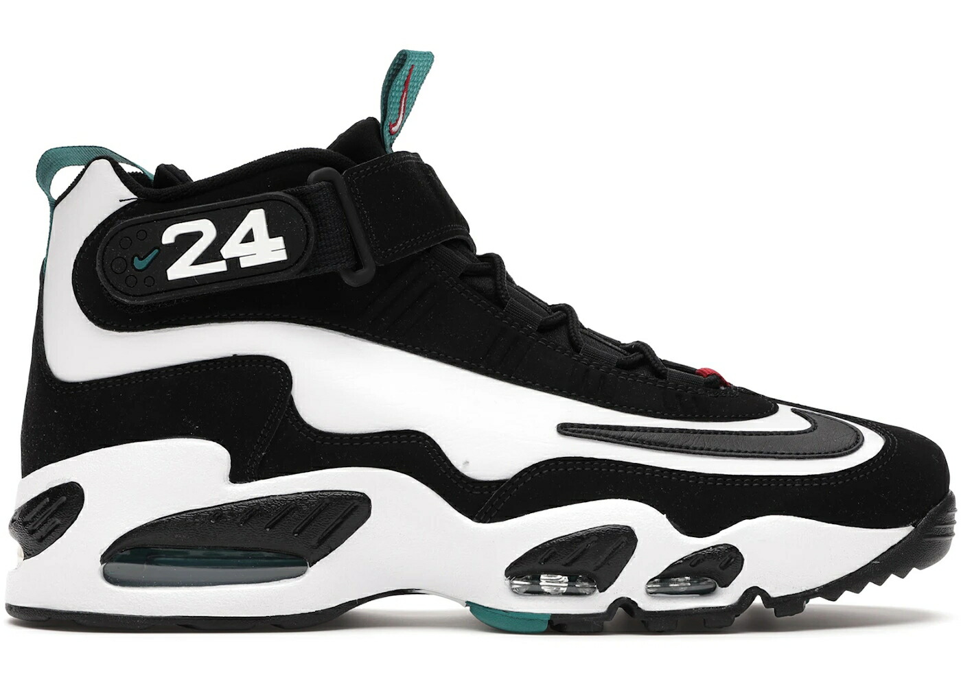 ナイキ グリフィー マックス 白色 ホワイト フレッシュ 黒色 ブラック スニーカー メンズ NIKE AIR GRIFFEY MAX 1 WHITE FRESH WATER BLACK / WHITE BLACK TEAL｜スニケス