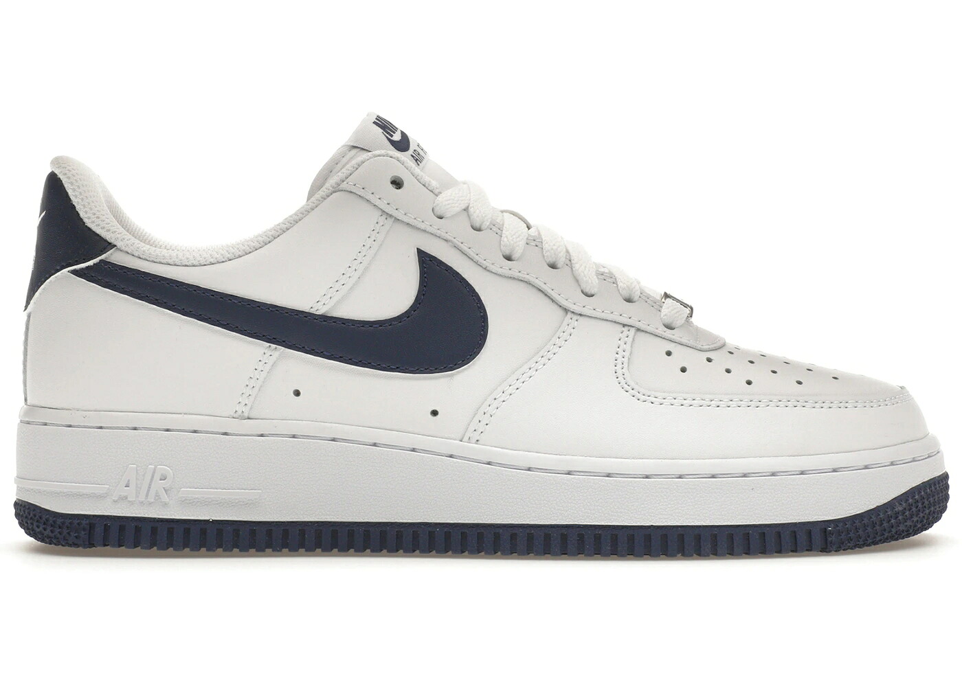 ナイキ 白いこと 白いこと 紺色 米国海軍 空軍 \u002707 スニーカー メンズ NIKE AIR FORCE 1 WHITE MIDNIGHT NAVY (2024) / WHITE MIDNIGHT NAVY