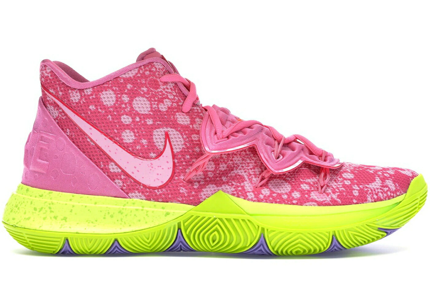 ナイキ カイリー スポンジボブ ピンク 赤 レッド スニーカー メンズ NIKE KYRIE 5 SPONGEBOB PATRICK / LOTUS PINK UNIVERSITY RED