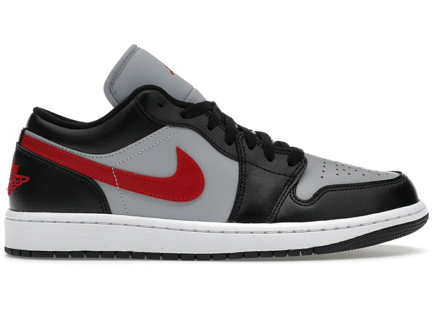 ナイキ ジョーダン 灰色 グレー 赤 レッド 黒色 ブラック 白色 ホワイト WOMEN スニーカー レディース JORDAN 1 LOW WOLF GREY GYM RED (WOMEN) / WOLF GREY GYM RED BLACK WHITE