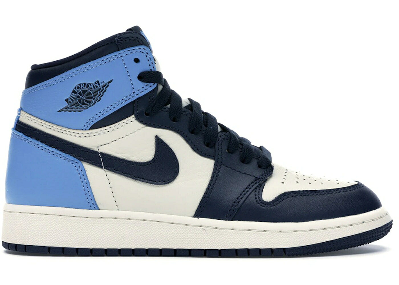ナイキ ジョーダン ご機嫌 青味 青み 御坊っちゃん キッズ JORDAN 1 RETRO HIGH OBSIDIAN (GS) / SAIL OBSIDIAN UNIVERSITY BLUE もの言う花 マタニティ スニーカー