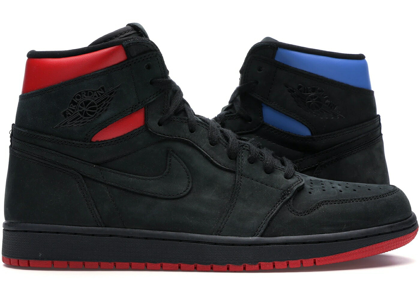 ナイキ ジョーダン ハイ 黒色 ブラック 青色 ブルー 赤 レッド スニーカー メンズ JORDAN 1 RETRO HIGH OG QUAI 54 / BLACK ITALY BLUE UNIVERSITY RED