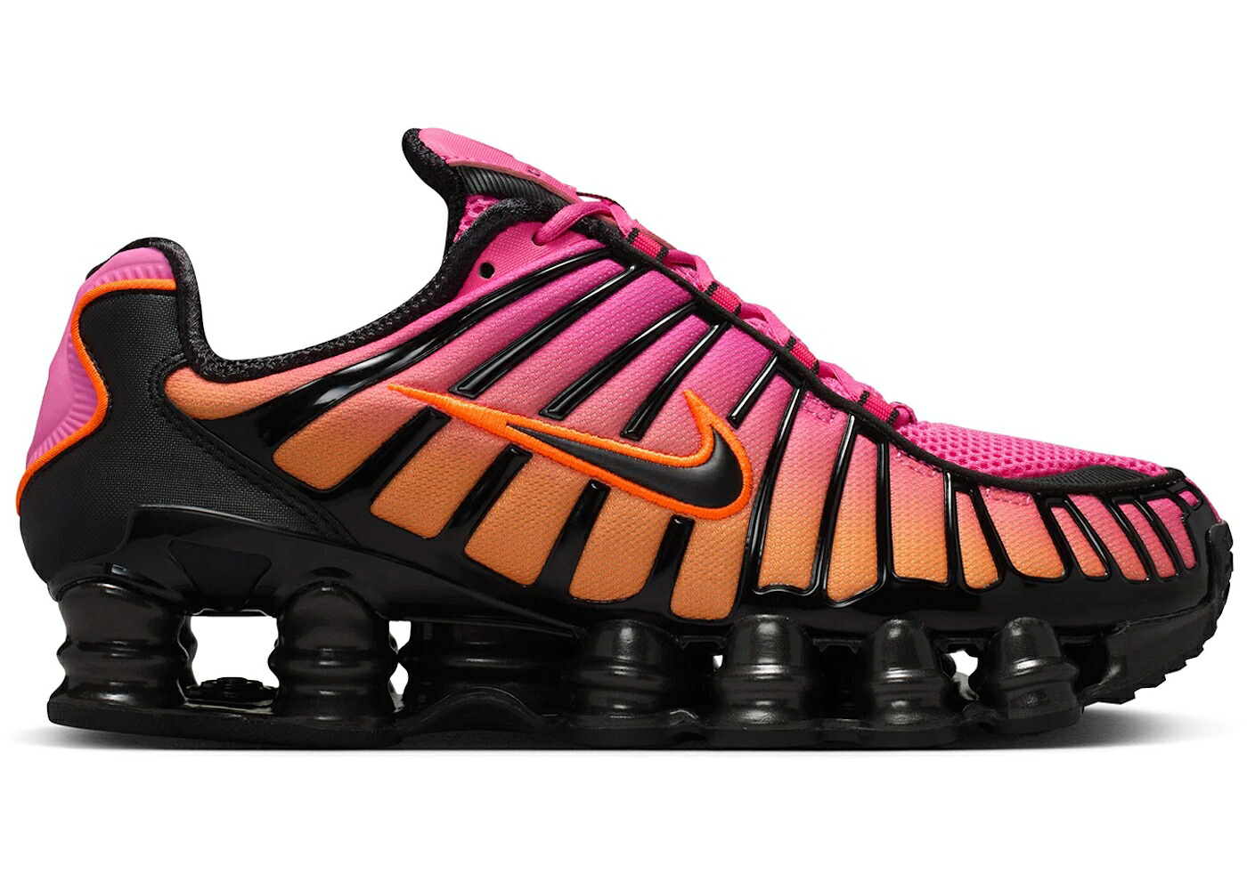ナイキ ショックス 橙 オレンジ色 黒いこと 黒いこと WOMEN\u0027S スニーカー レディース NIKE SHOX TL FADE PINKSICLE TOTAL ORANGE (WOMEN\u0027S) / PINKSICLE METALLIC BLACK TOTAL