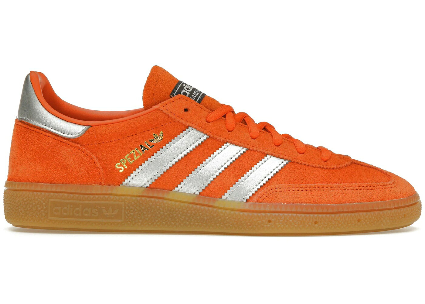 アディダス ハンドボール スペシアル 橙 オレンジ色 しろがね色 しろがね色 炭素 スニーカー メンズ ADIDAS HANDBALL SPEZIAL ORANGE SILVER / ORANGE ORANGE CARBON