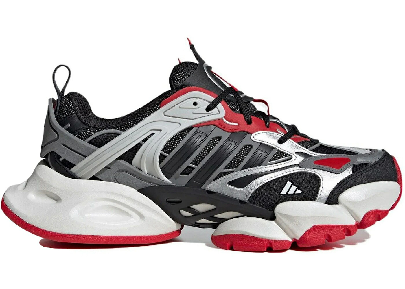 アディダス デラックス 黒色 ブラック 銀色 シルバー 赤 レッド スニーカー メンズ ADIDAS VENTO XLG DELUXE BLACK SILVER RED / BLACK SILVER RED|スニケス